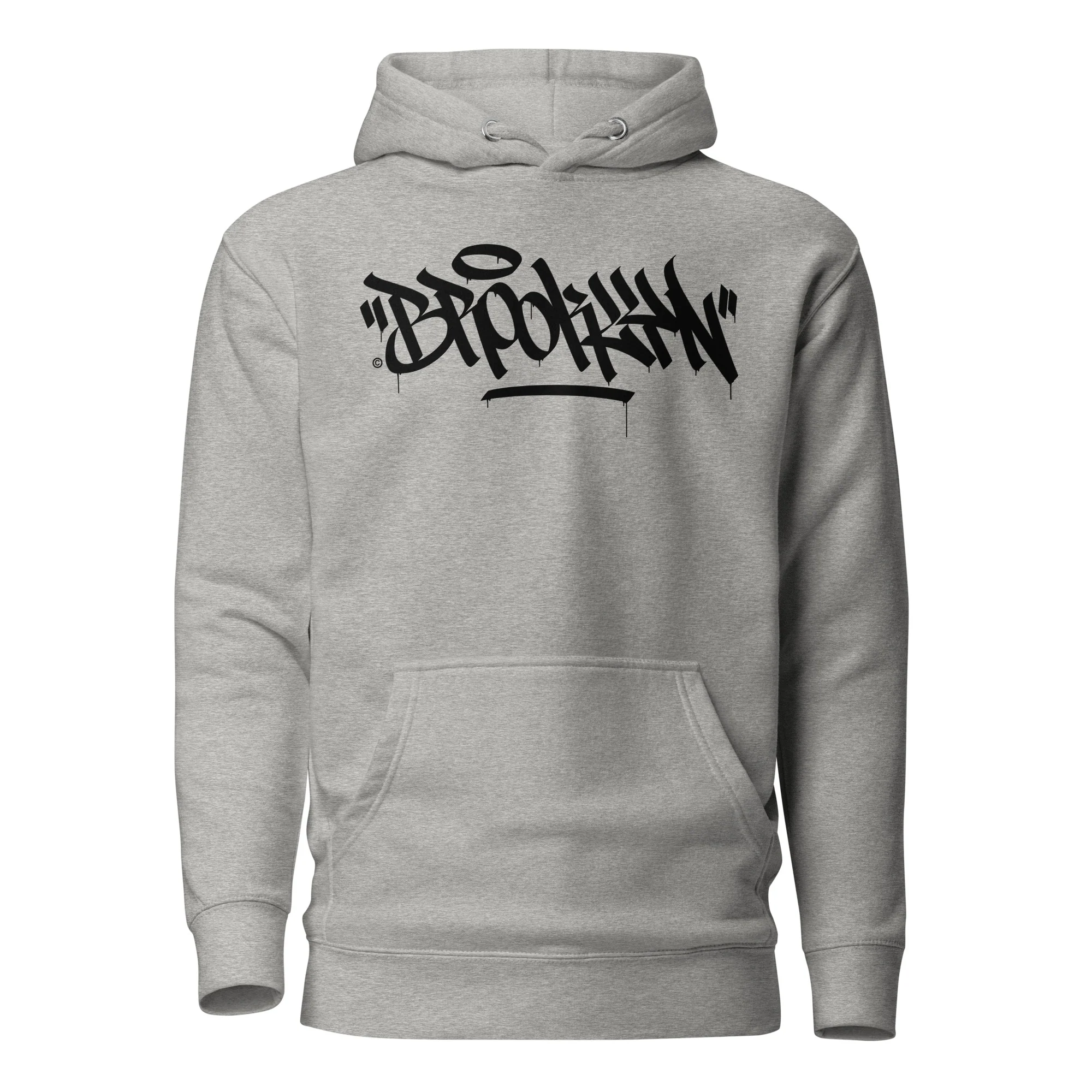 "Brooklyn" Graffiti Handstyle - Premium Unisex Hoodie - Image 3