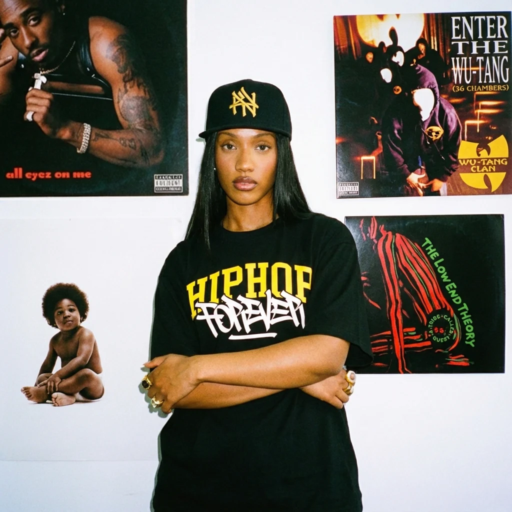 HipHop Forever - Heavyweight T-Shirt - Image 2