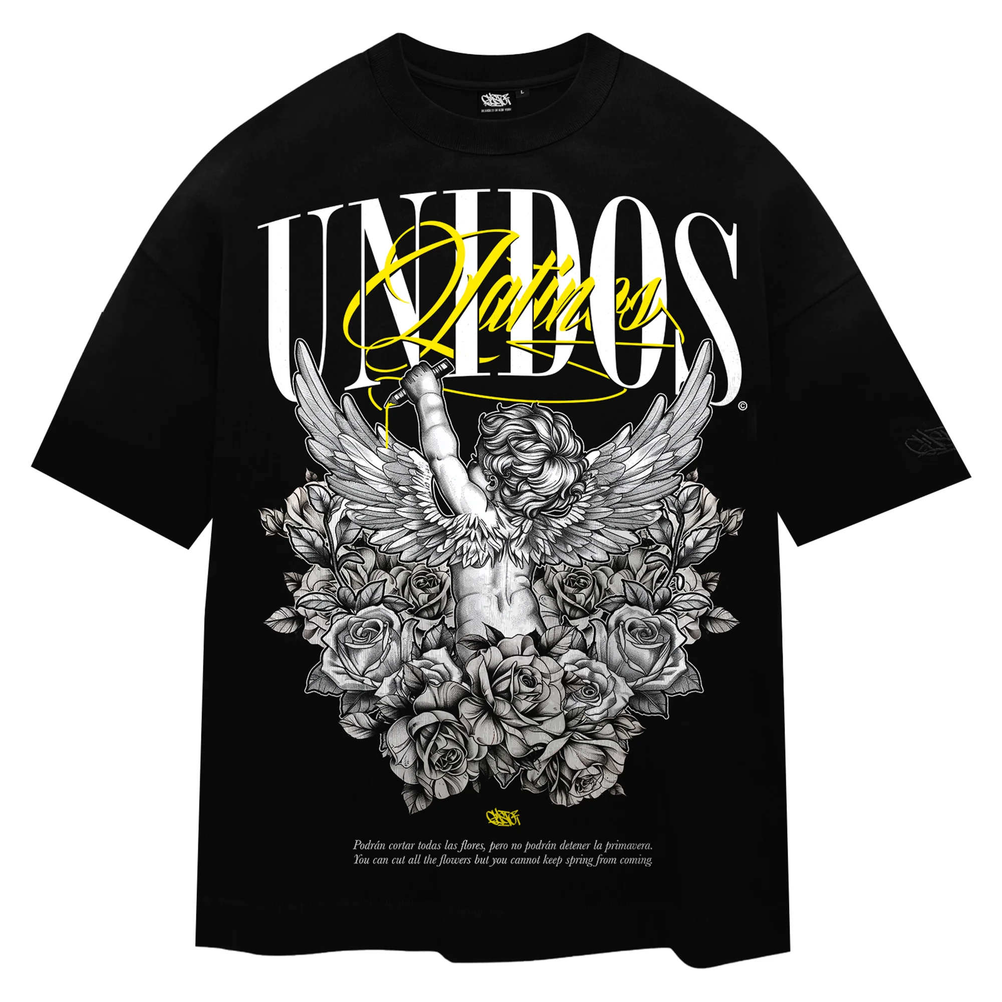 Latinos Unidos Cherub - Heavyweight T-Shirt