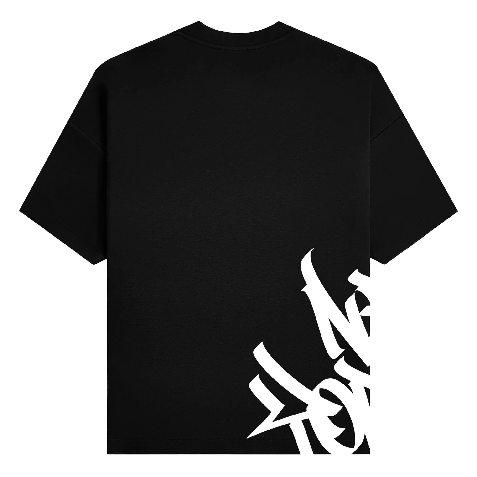 "New Yorker" Graffiti Handstyle - Black Heavyweight T-Shirt - Image 4