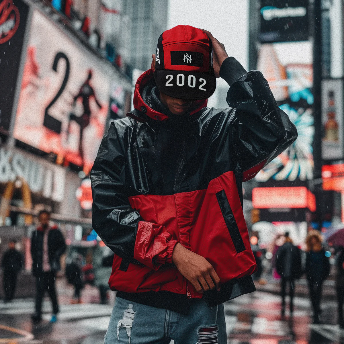 NY Hometown Logo 2002 - Reversible 5-Panel Hat - Image 11
