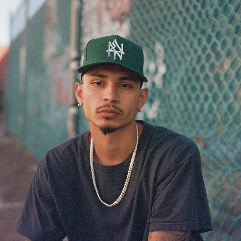 NY Hometown Logo - Central Park Green Snapback Hat - Image 2