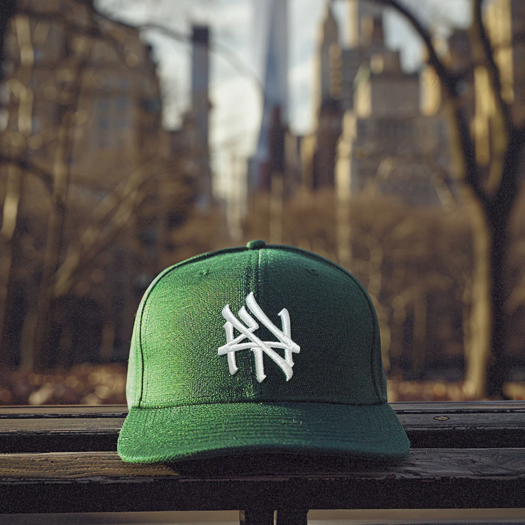 NY Hometown Logo - Central Park Green Snapback Hat - Image 4