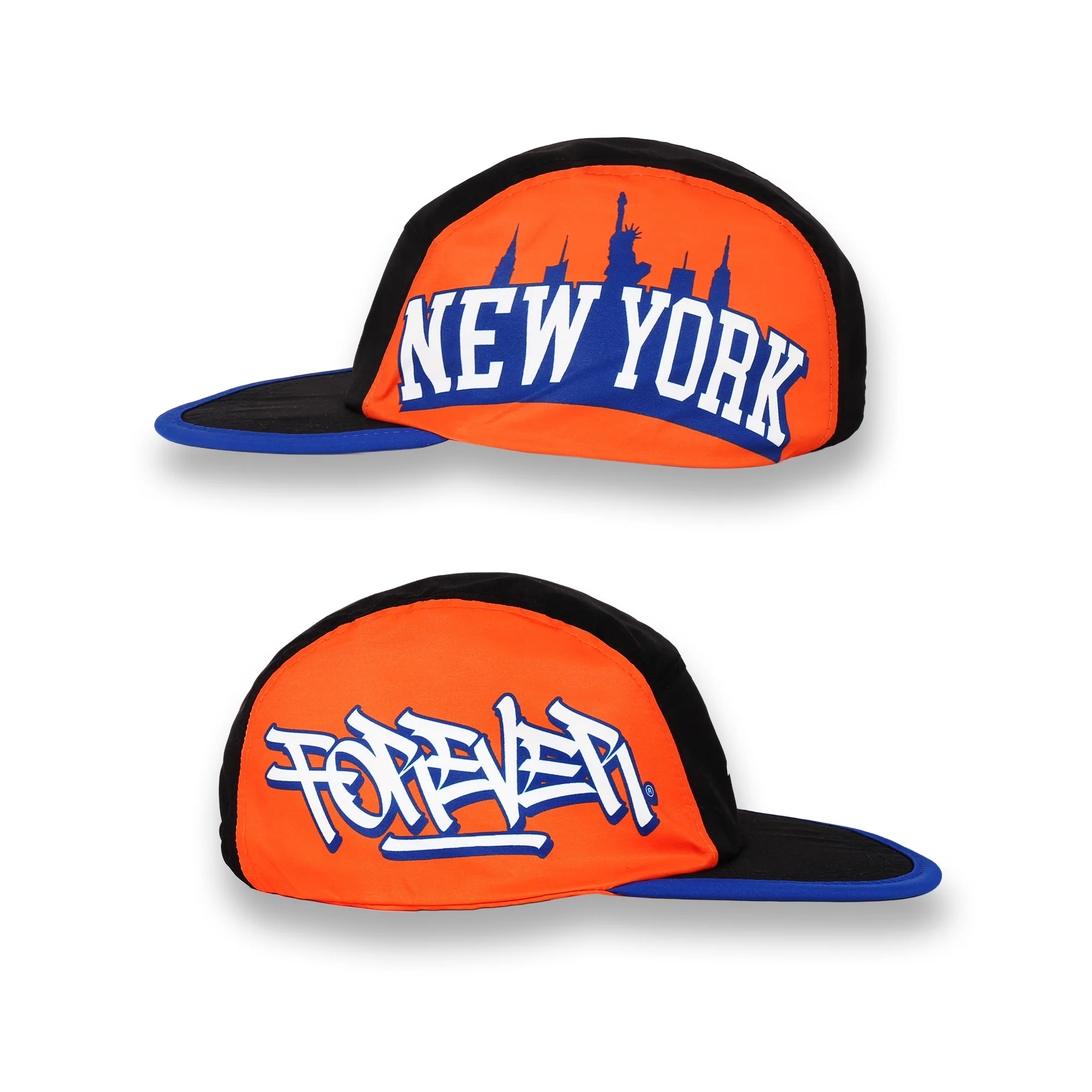 NY Hometown Logo, Knicks Edition - Reversible 5-Panel Hat - Image 3