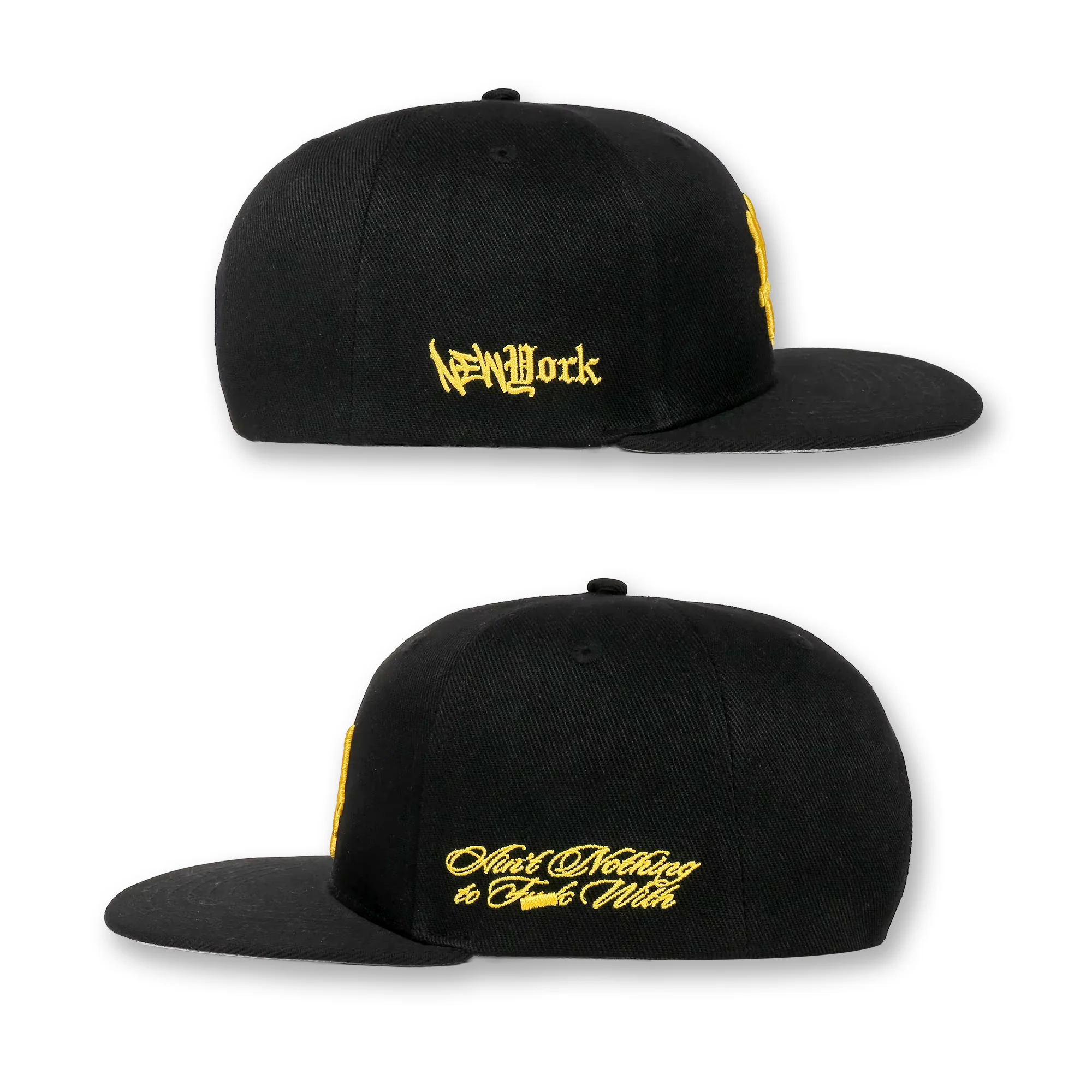 NY Hometown Logo - Shaolin Yellow Snapback Hat - Image 4