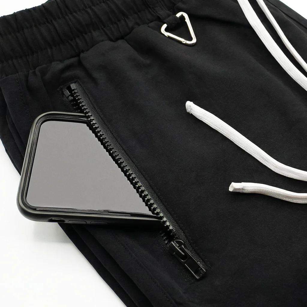 NY Street Tech v1 - Black Techwear Cargo Pants - Image 3
