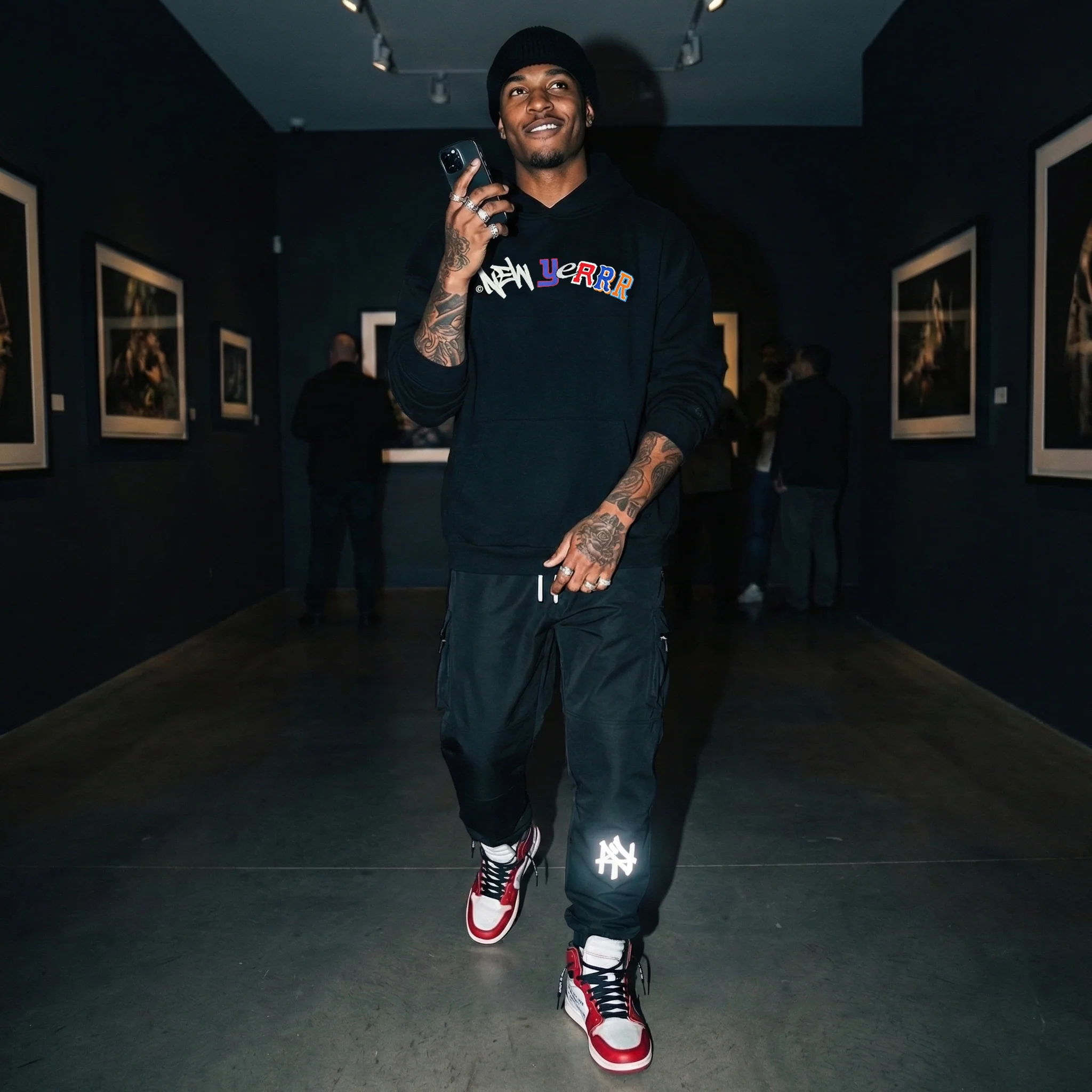 NY Street Tech v1 - Black Techwear Cargo Pants - Image 8