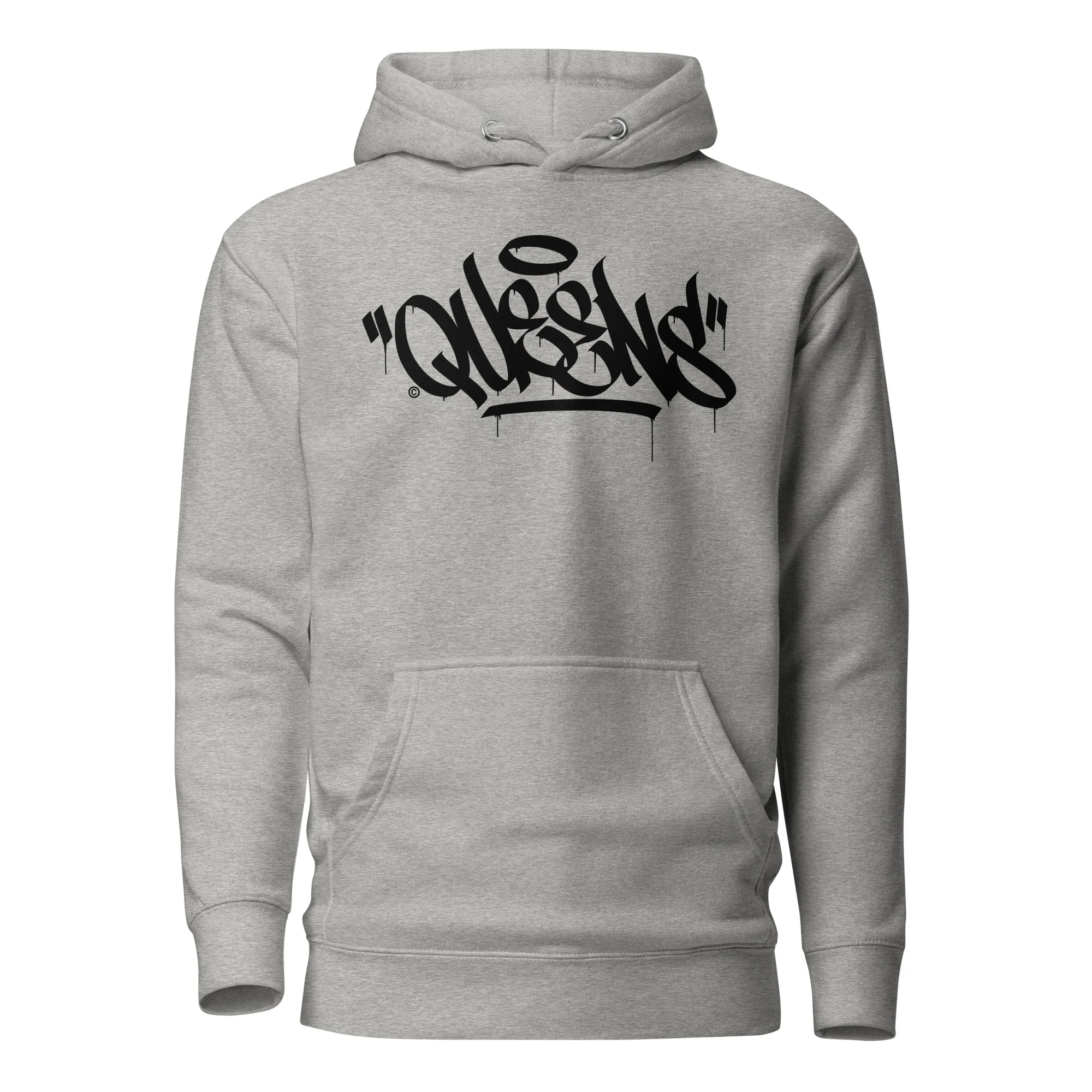 "Queens" Graffiti Handstyle - Premium Unisex Hoodie - Image 4