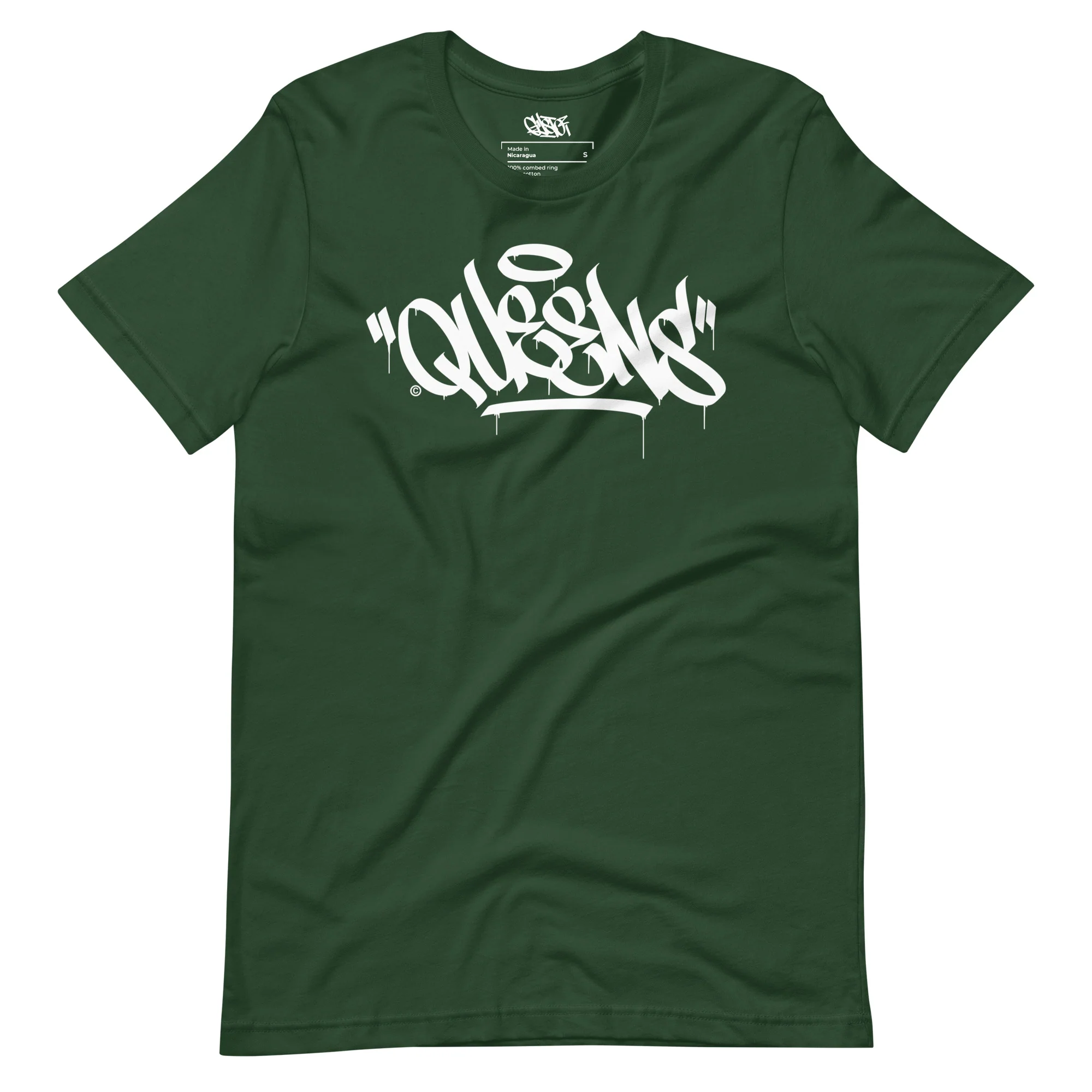 "Queens" Graffiti Handstyle - Short-Sleeve Unisex T-Shirt - Image 6